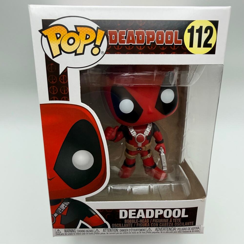 Funko Pop Marvel Deadpool #112 Vinyl Bobble-Head Retired Older Release